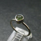 Moldavite Tektite Silver Ring from Czech Republic - 6 Size - 1.91 Grams