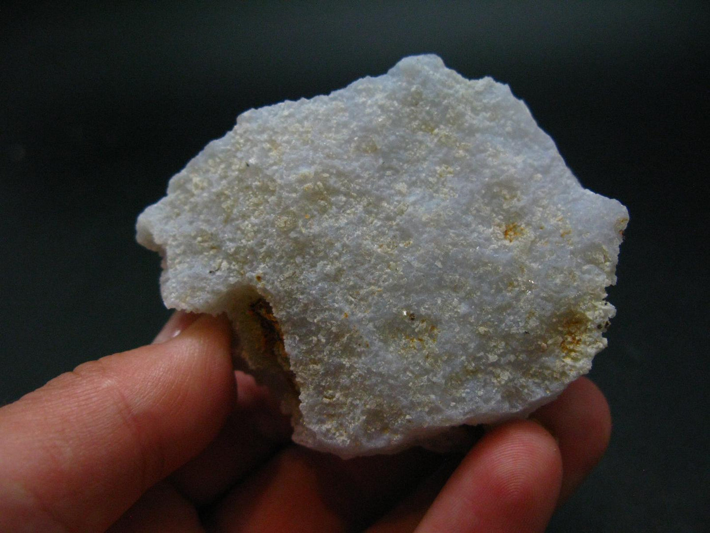 Rare Blue Lace Holly Chalcedony Agate Raw Piece From Malawi - 2.3"