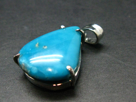 Turquoise Silver Pendant - 1.2" - 5.38 Grams