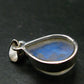 Natural Glow From Inside Moonstone 925 Silver Pendant - 1.0" - 3.63 Grams