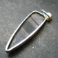 Tumbled Hypersthene Silver Pendant From Canada - 1.8"
