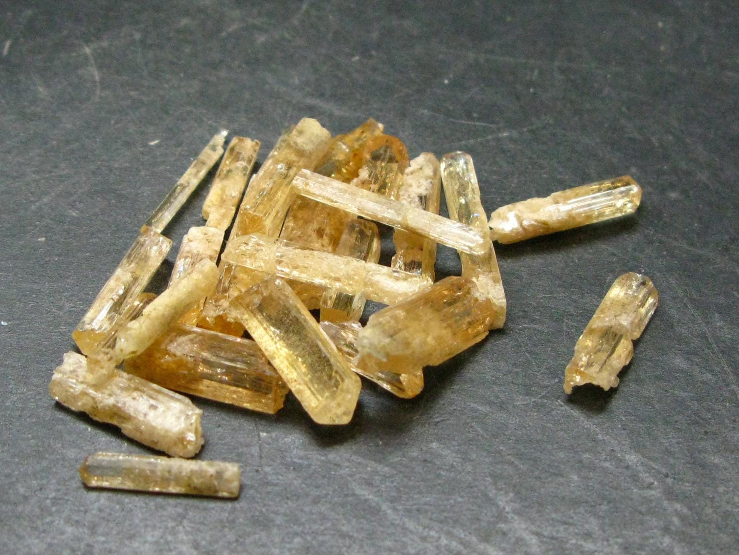 Lot of 25 Imperial Topaz Crystals From Brazil - 78.70 Carats