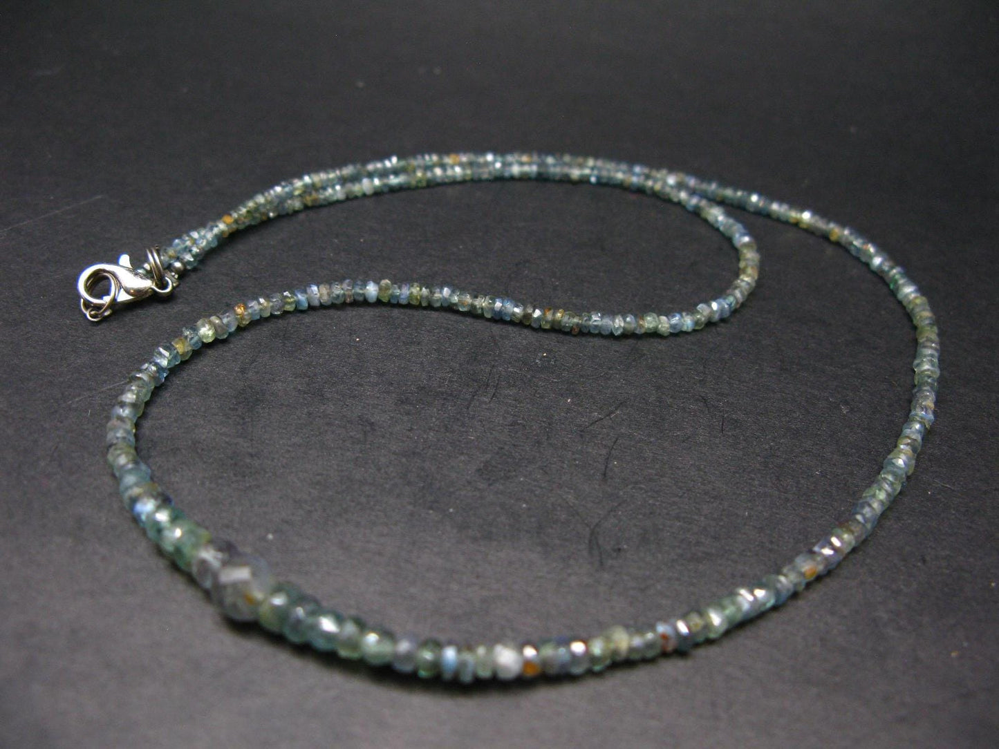 Extremely Rare Alexandrite Necklace - 19" - Rondelle Facetted Beads - 41 Carats