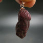 Ruby Silver Pendant from India - 1.2" - 4.84 Grams