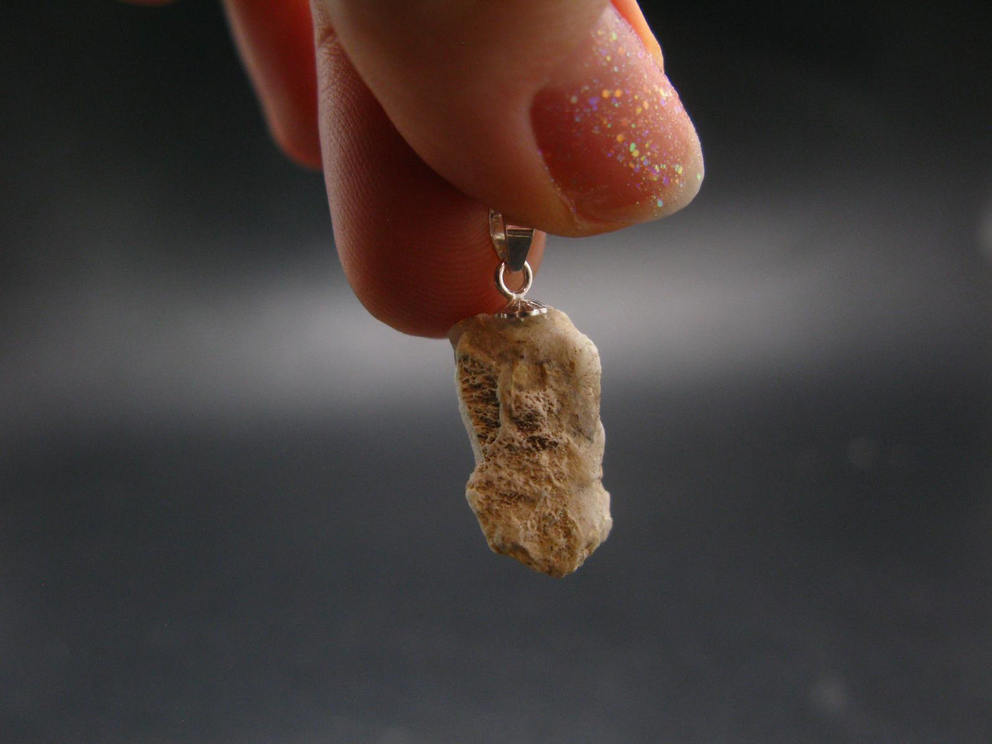 Rare Pink Tugtupite Sterling Silver Pendant From Greenland - 0.9" - 2.55 Grams