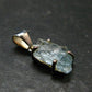 Fantastic Gemmy Aquamarine Crystal Silver Pendant From Brazil - 0.9" - 1.55 Grams