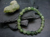 Prehnite & Epidote Genuine Bracelet ~ 7 Inches ~ 8mm Facetted Beads