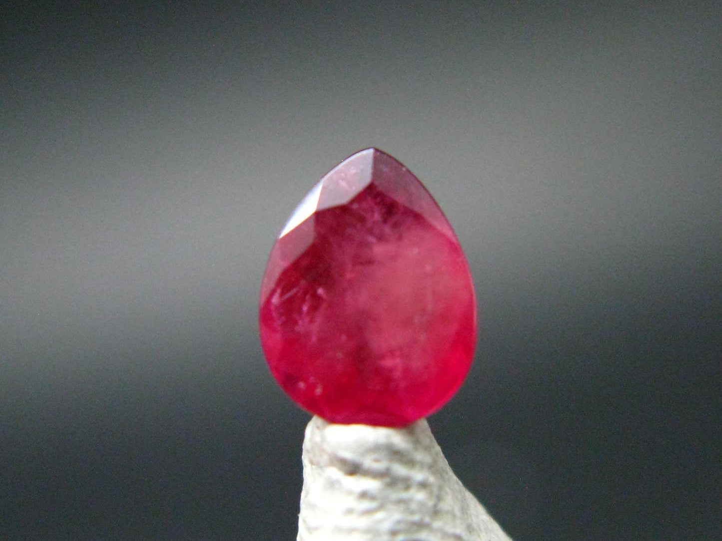 Beautiful Rare Gem Bixbite Red Beryl Emerald Cut Stone From Utah USA - 0.46 Carats - 6.2x4.6mm