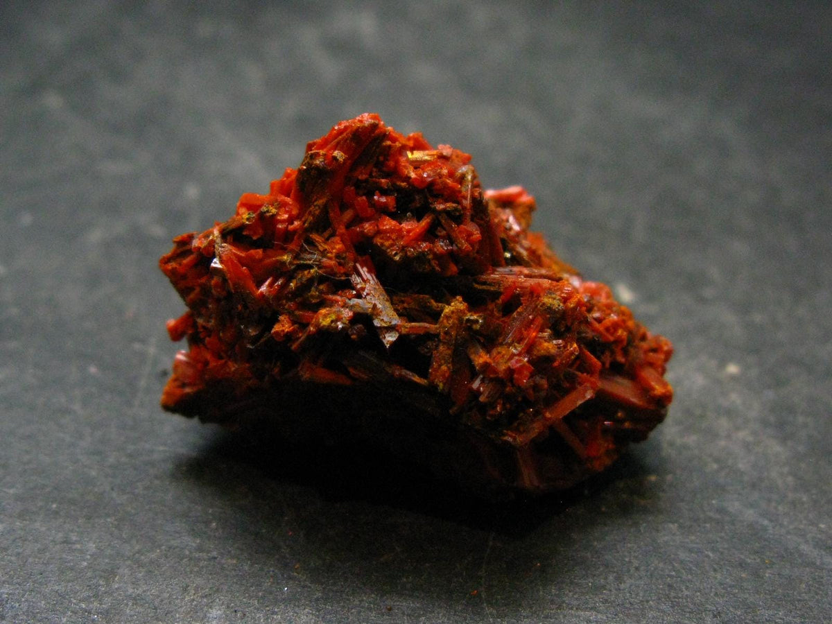 Rare Orange Crocoite Cluster From Australia - 1.2"- 17.08 Grams
