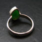Natural Apple Green Chrysoprase 925 Sterling Silver Ring From Australia - 4.22 Grams - Size 8