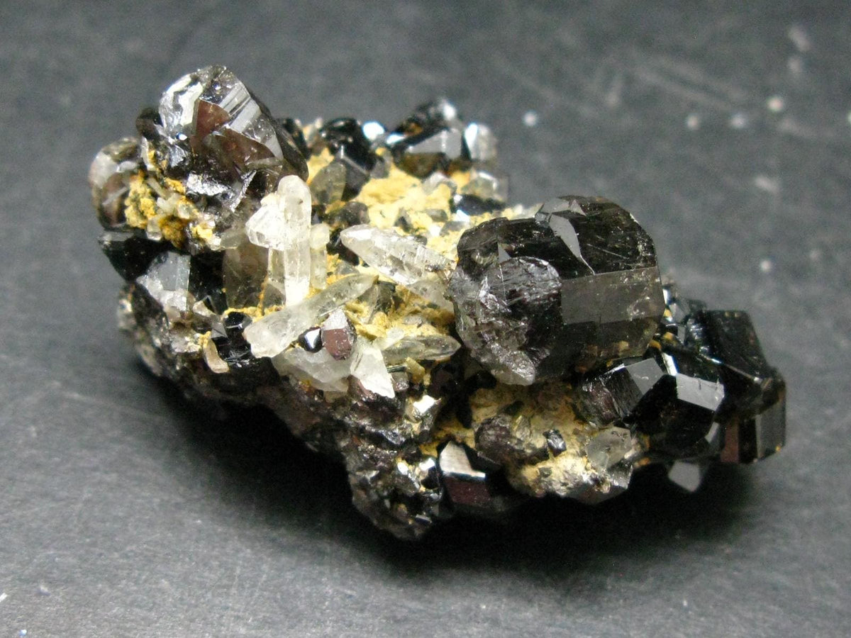Cassiterite & Quartz Cluster From Bolivia - 1.9" - 55.37 Grams