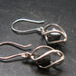 Magnetite Crystal Silver Earrings From Bolivia - 1.4" - 5.79 Grams