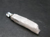 Rare Clear Natrolite Crystal Silver Pendant From Tanzania - 1.3" - 1.29 Grams