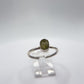 Raw Chrysoberyl Ring Green Yellow Gemstone Silver Minimalist Crystal Unique Jewelry Gift - Sizes 8