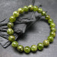 Peridot Genuine Bracelet ~ 7 Inches ~ 8mm Round Beads