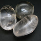 Pliny the Elder and Quartz!! Lot of Three Clear Quartz Polished Palmstone From Madagascar