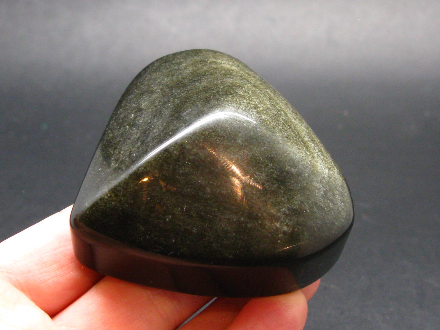 Black Obsidian Heart From Mexico - 2.1"