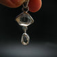 Fine Natural Herkimer Diamond Silver Pendant From New York - 1.5" - 5.34 Grams