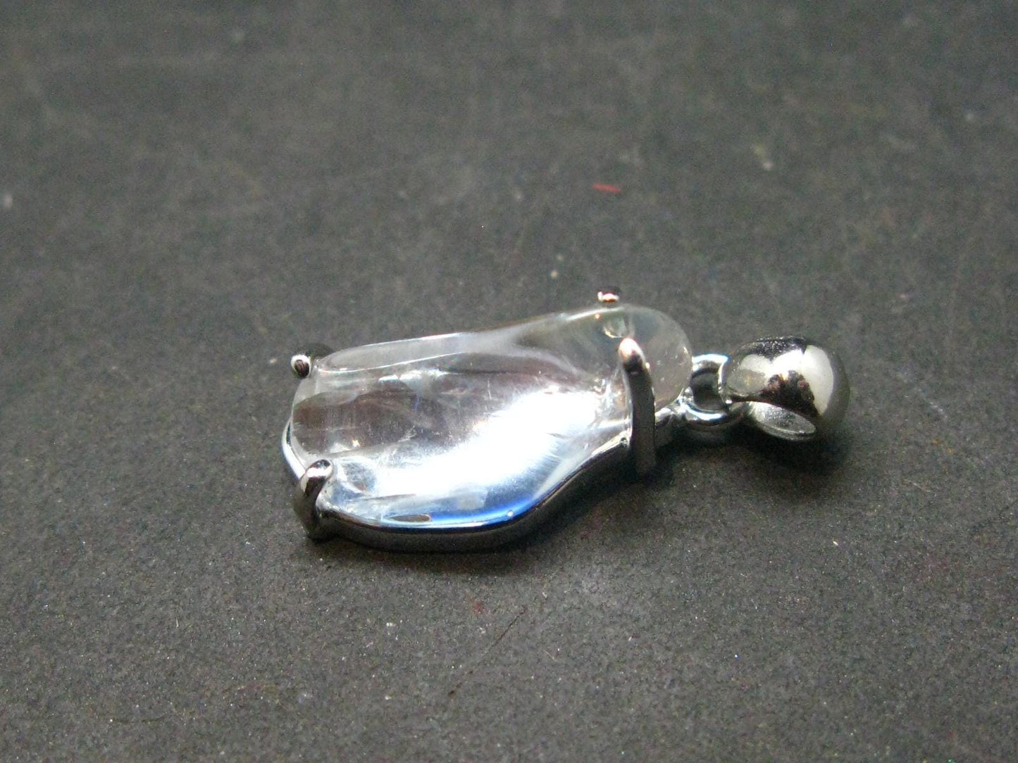 Natural Glow From Inside Moonstone 925 Silver Pendant - 0.8" - 1.49 Grams