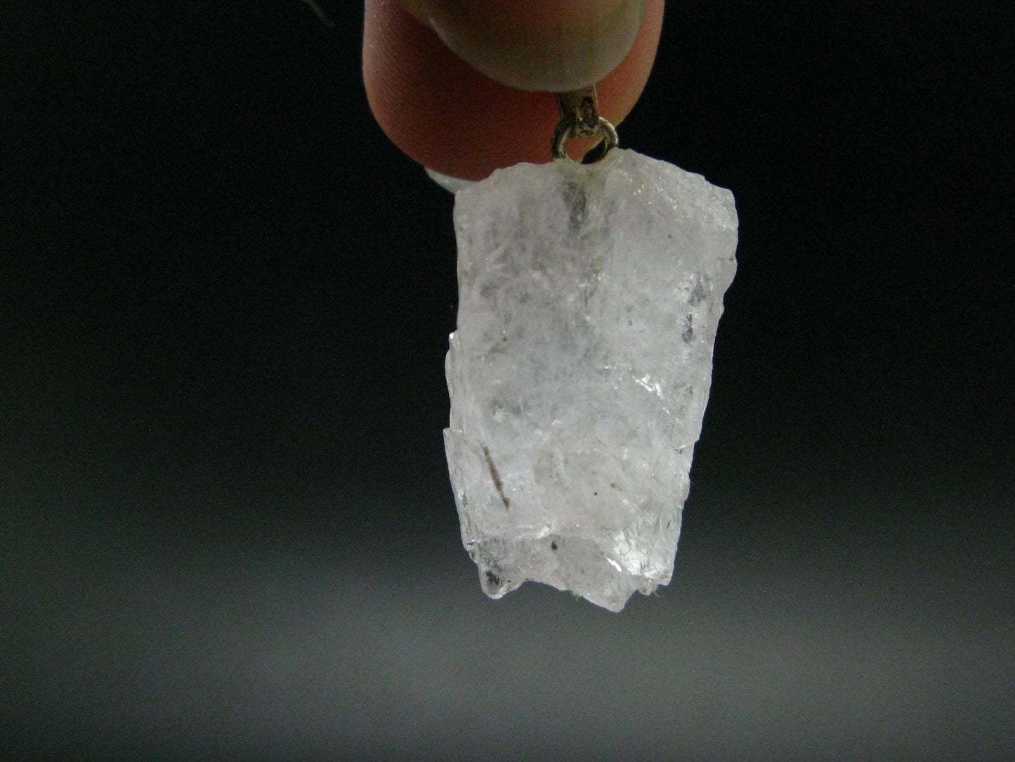 Very Nice Pink Morganite Silver Pendant From Brazil - 1.2" - 3.73 Grams