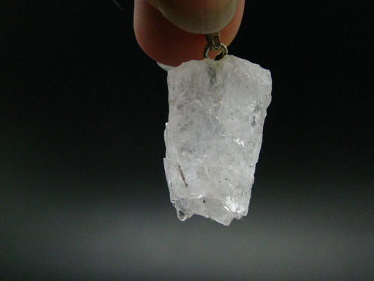 Very Nice Pink Morganite Silver Pendant From Brazil - 1.2" - 3.73 Grams