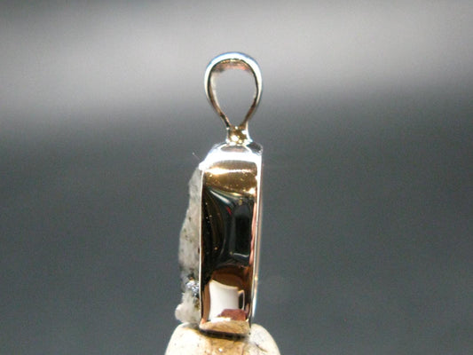 Phenakite Phenacite Crystal Silver Pendant From Brazil - 0.8" - 1.68 Grams