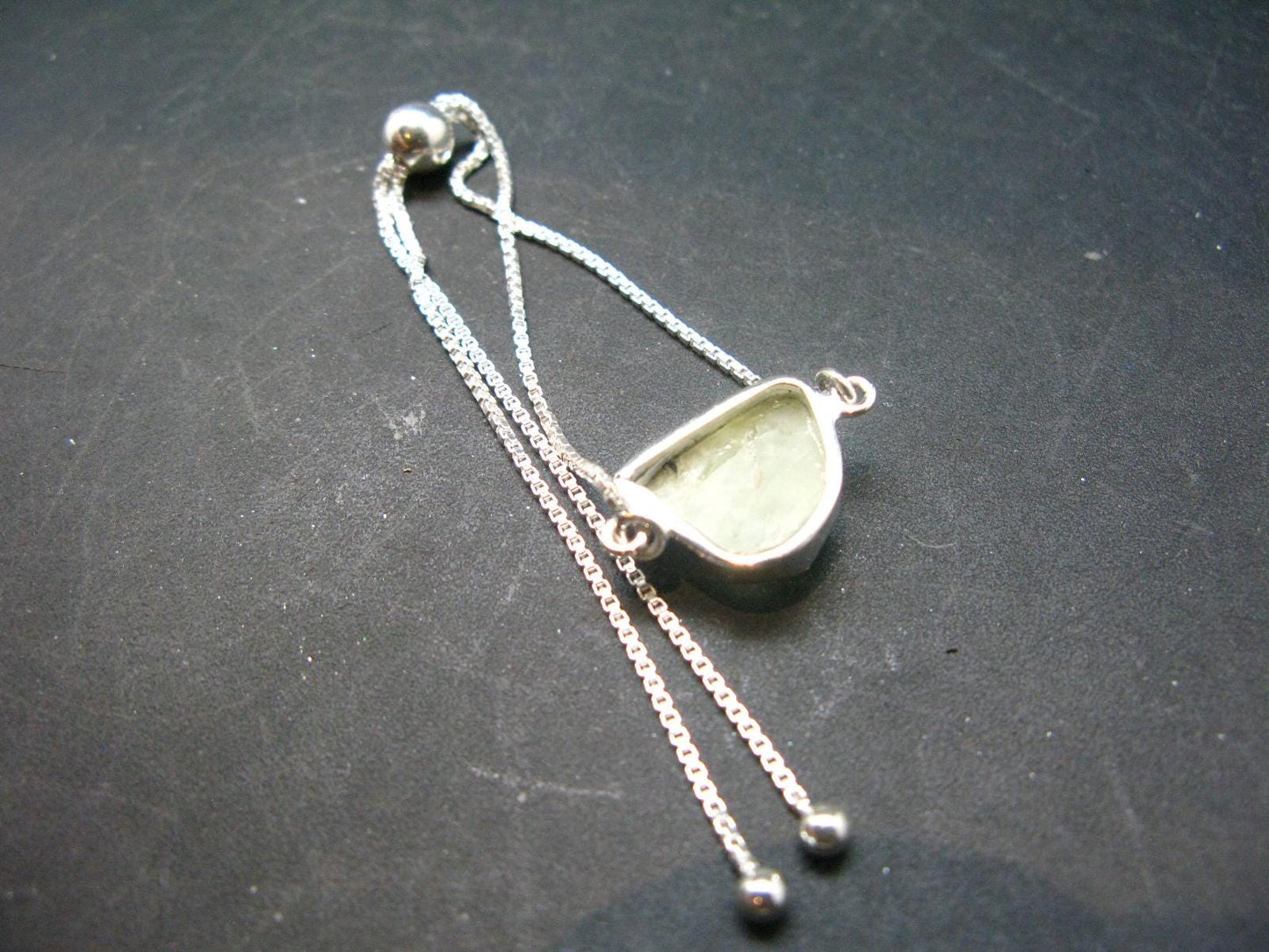 Rhodizite Rhodozite Silver Bracelet From Madagascar - 4.07 Grams