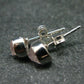 Morganite Pink Beryl Crystal Sterling Silver Stud Earrings From Brazil