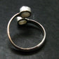 Very Rare White Cryolite 925 Silver Ring from Greenland - Size 9 - 2.47 Grams