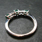 Emerald Faceted Silver Ring from Colombia - 2.29 Grams Total - Size 7