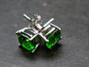 Helenite Gaia Stone Gem Sterling Silver Earrings From Washington - 0.80 Carats