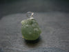 Complete Prehnite Sterling Silver Pendant from Mali - 0.9" - 5.0 Grams