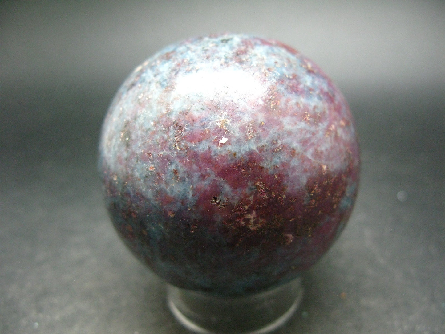 Ruby & Kyanite Sphere Ball From India - 2.1"