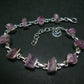 Pink Rose Imperial Topaz Silver Bracelet From Brazil- 7" - 14.8 Grams