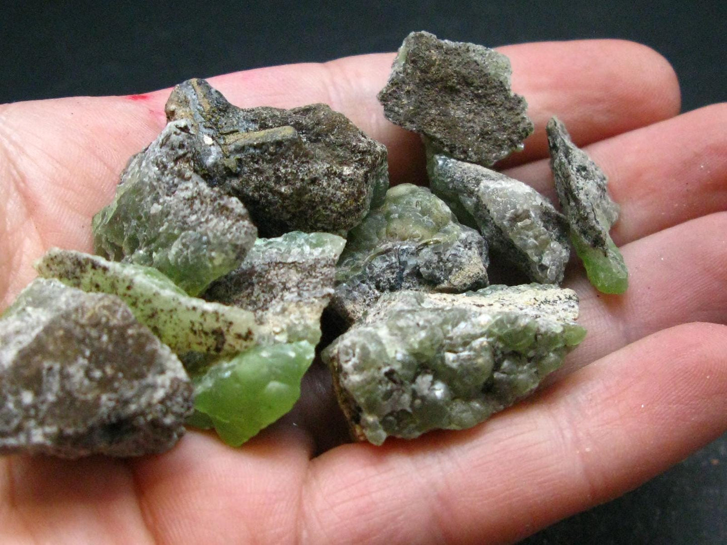 Rare Lot of 10 Smithsonite Crystals From Namibia - 64.32 Grams