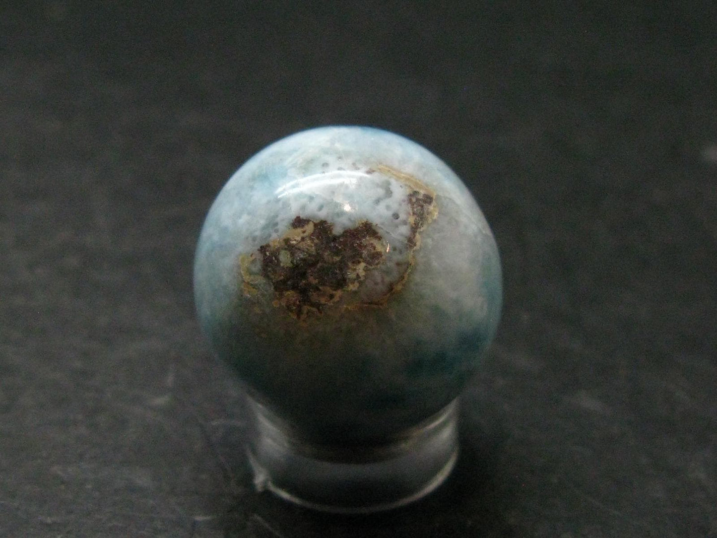 Larimar Sphere From Dominican Republic - 0.9" - 14.10 Grams
