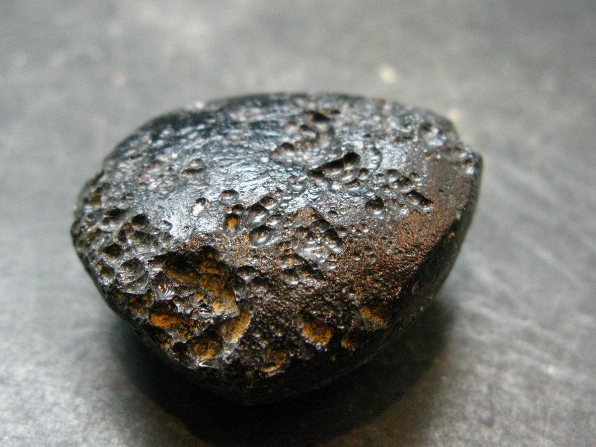 Rare Large Black Tibetan Tektite Raw Piece from Tibet - 1.4" - 27.62 Grams