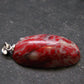 Rare Red Cinnabar Cinabar Pendant From Peru - 1.3"