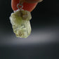 Rare Gemmy Yellowish-Green Brazilianite Terminated Crystal Silver Pendant From Brazil - 0.8" - 1.47 Grams
