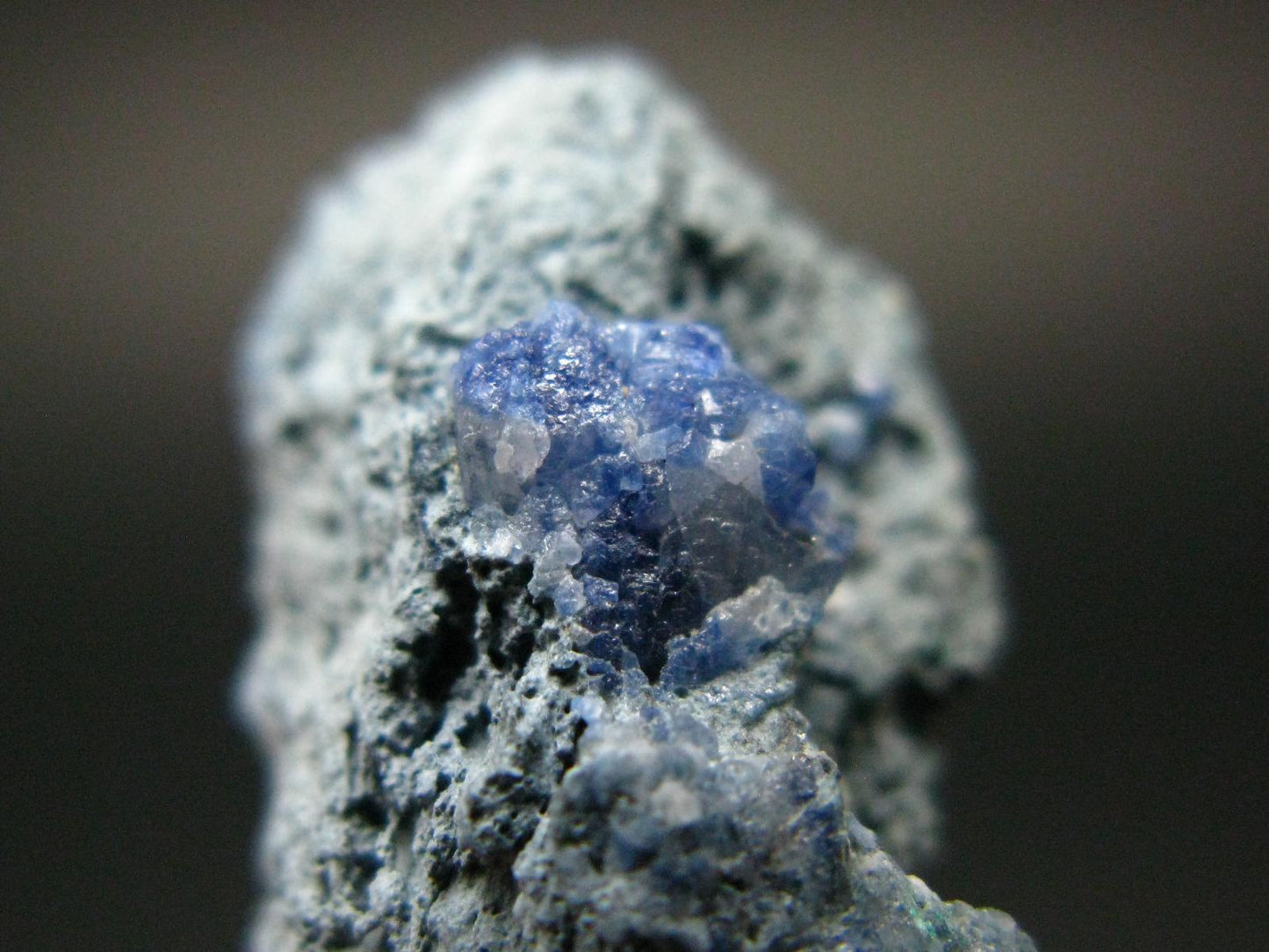 Benitoite Cluster Silver Pendant From California - 1.2" - 2.46 Grams