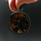 Rare Brahin Meteorite Slice With Olivine Pallasite Silver Pendant from Belarus - 1.4" - 5.22 Grams