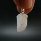 Natrolite Sterling Silver Pendant Necklace From Russia - 0.9" - 1.28 Grams