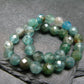 Neon Blue Apatite Genuine Bracelet ~ 7 Inches ~ 6mm Round Facetted Beads