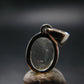 Gem Libyan Desert Glass Tektite Faceted Pendant Sterling Silver from Libya - 0.9" - 3.03 Grams
