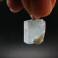 Aquamarine Gem Sterling Silver Pendant From Brazil - 0.8" - 2.81 Grams