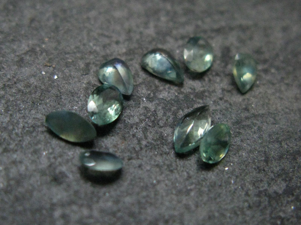 Lot of 9 Alexandrite Chrysoberyl Cut Facetted Gems From Russia - 1.02 Carats Combined