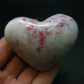 Large Cinnabar in Quartz Heart from Peru - 91.11 Grams - 2.4"