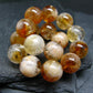 Citrine Genuine Bracelet ~ 7 Inches ~ 12mm Round Beads