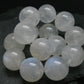 Moonstone Genuine Bracelet ~ 7.5 Inches ~ 18mm Round Beads