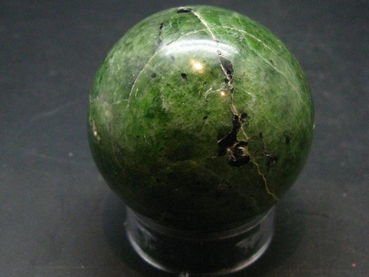 Gem Chrome Diopside Ball Sphere From Russia - 1.7"- 144.0 Grams